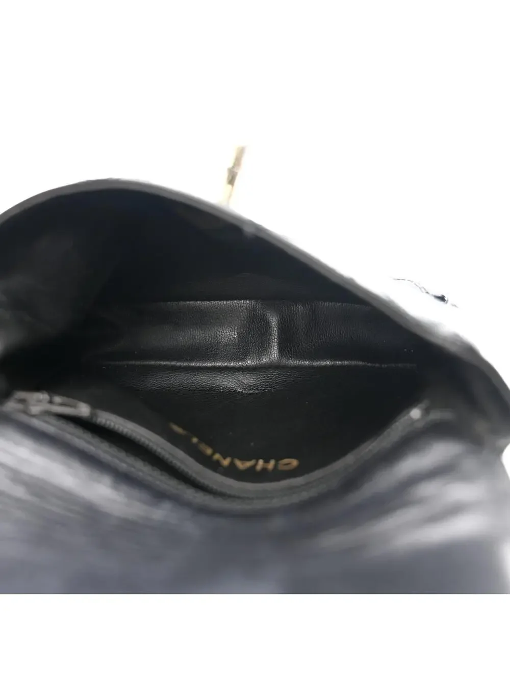 Chanel Patent Flap Waist Belt Bag Black #247256C13B